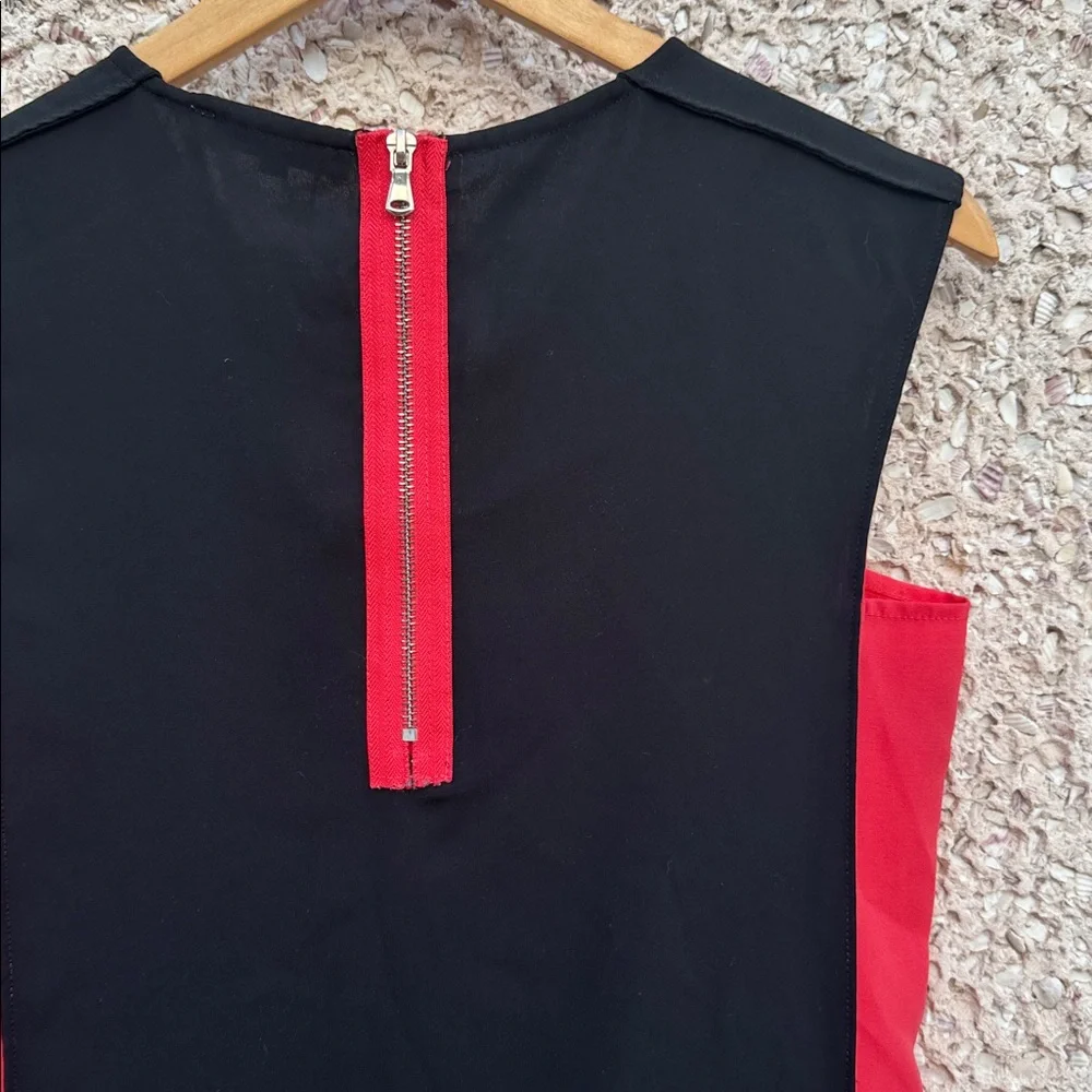 Prada Colorblock Dress in Black and Coral - Picture 5 of 9